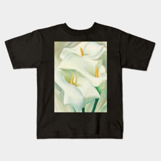 High Resolution Calla Lilies by Georgia O'Keeffe Kids T-Shirt